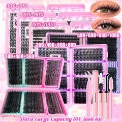 DIY Lash Extension Kit - Wispy Natural Clusters