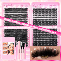 DIY Lash Extension Kit - Wispy Natural Clusters
