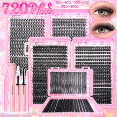 DIY Lash Extension Kit - Wispy Natural Clusters