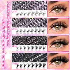 DIY Lash Extension Kit - Wispy Natural Clusters