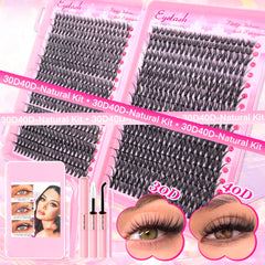 DIY Lash Extension Kit - Wispy Natural Clusters