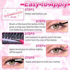 DIY Lash Extension Kit - Wispy Natural Clusters